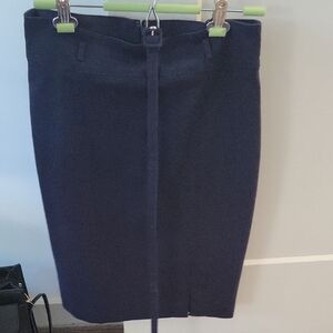 Ann Taylor Blue Pencil Skirt Knee-Length Work